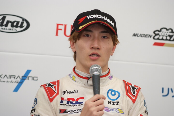 決勝記者会見: 牧野任祐（DOCOMO TEAM DANDELION RACING）