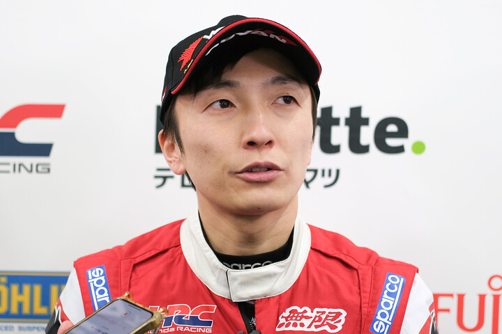 予選記者会見：ポールポジションを獲得した野尻智紀（TEAM MUGEN）