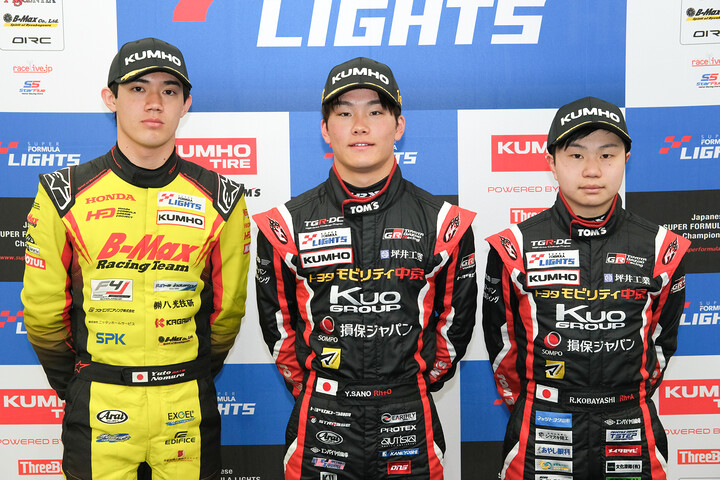 トップ3のドライバーたち