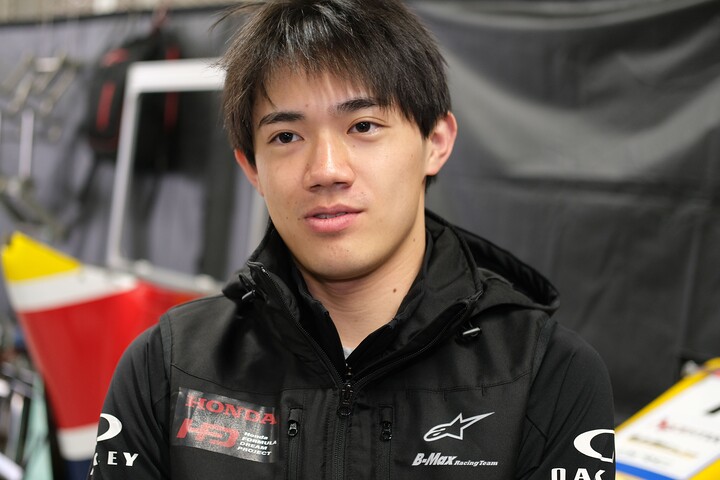 第1戦予選2位、第2戦予選4位の野村勇斗（B-MAX RACING TEAM）