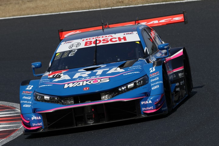 公式練習: GT500クラス2位はARTA MUGEN CIVIC TYPE R-GT #16（大津弘樹／佐藤蓮）