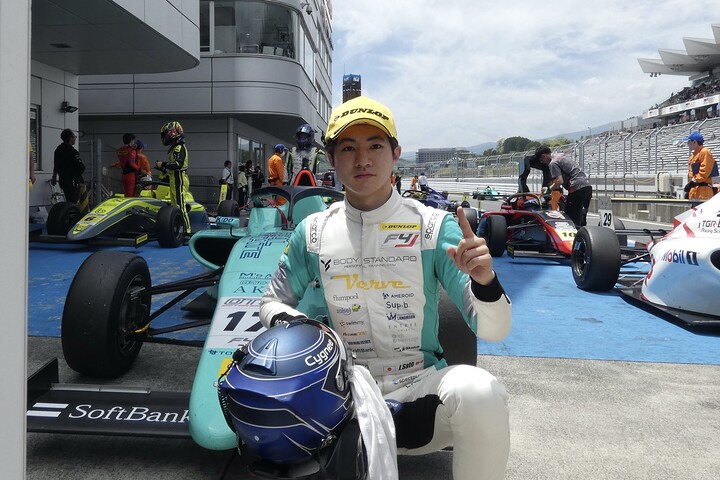 優勝した佐藤樹（HYDRANGEA Kageyama Racing）