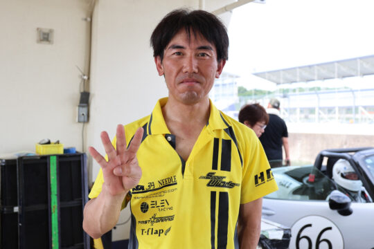 予選5位、マスタークラスポールポジションの秋山健也（スーパーウインズKKS2）