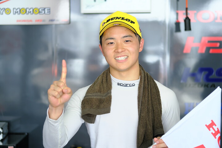 優勝した新原光太郎（HFDP with B-Max Racing）