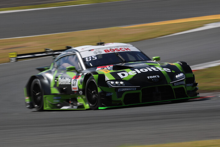 レース1公式練習: GT500クラス2位は笹原右京（Deloitte TOM'S GR Supra）