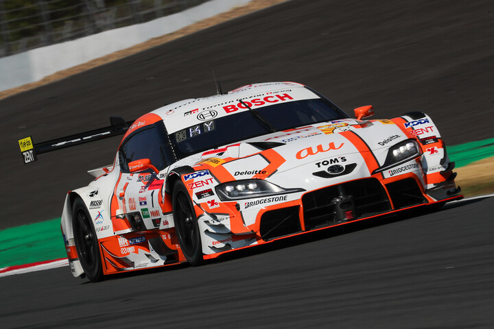 レース2公式練習: GT500クラストップタイムは山下健太（au TOM'S GR Supra）