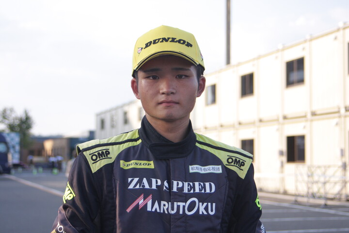 決勝3位の松原将也（ZAP MARUTOKU 10V ED）