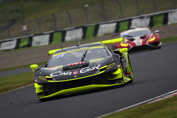 GT300クラス決勝2位はCARGUY FERRARI 296 GT3（ザック・オサリバン／小林利徠斗／澤圭太）