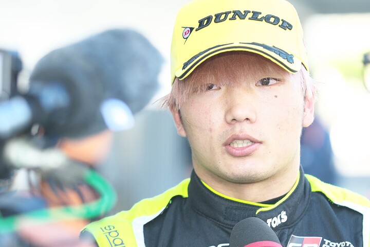 優勝した鈴木斗輝哉（TOM'S FORMULA）