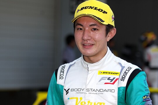 優勝した佐藤樹（HYDRANGEA Kageyama Racing）