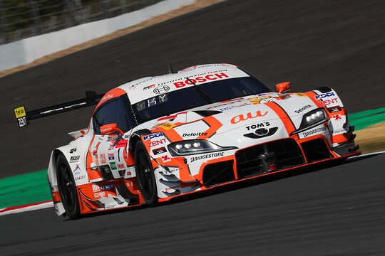 レース2公式練習: GT500クラストップタイムは山下健太（au TOM\'S GR Supra）