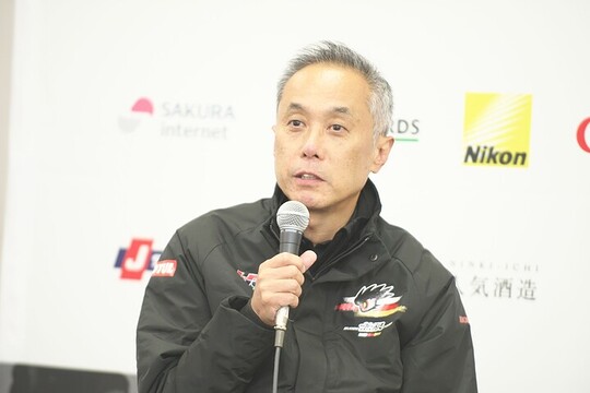 決勝記者会見: 優勝チーム監督田中洋克氏(TEAM MUGEN) 決勝記者会見: 優勝チーム監督田中洋克氏(TEAM MUGEN)