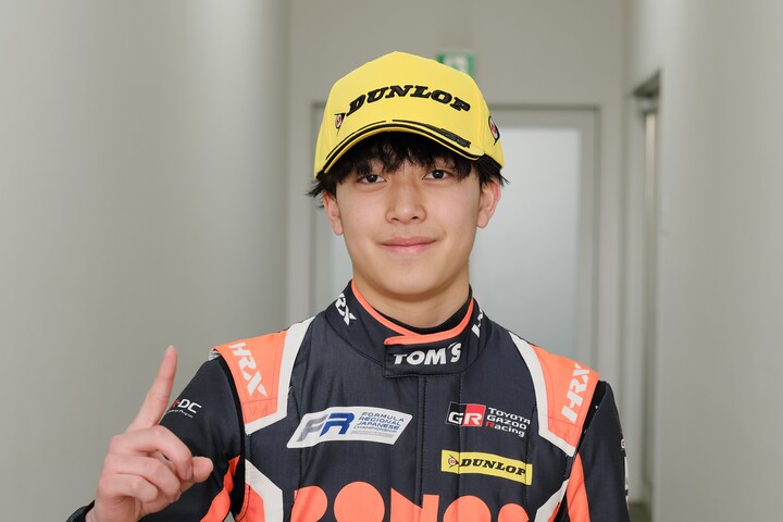 優勝した三浦柚貴（TOM'S TGR-DC）