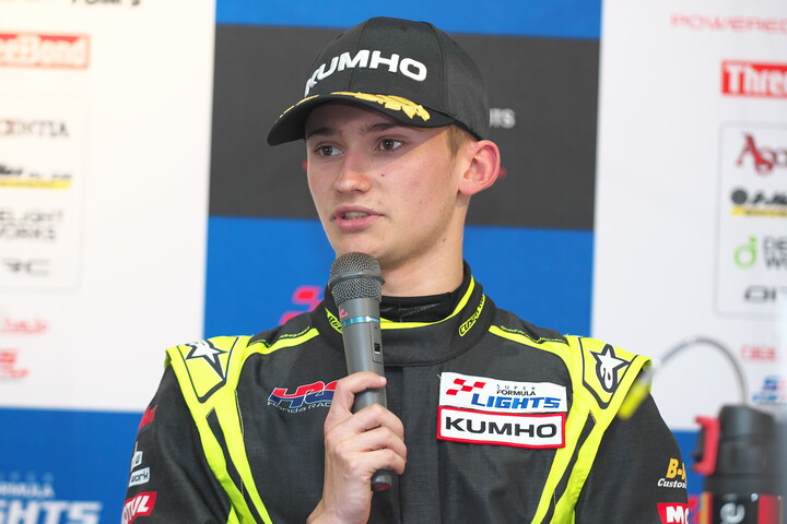 決勝記者会見：決勝3位のエヴァン・ジルテール（B-MAX RACING TEAM）