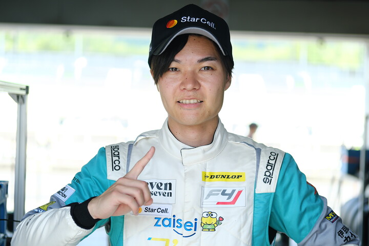 第3戦、第4戦ともポールポジションの白崎稜（HYDRANGEA Kageyama Racing）