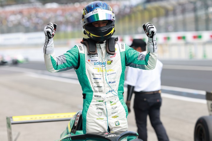 チャンピオンクラス：優勝した白崎稜（HYDRANGEA Kageyama Racing）