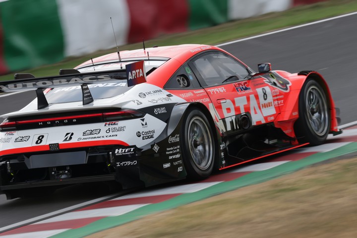 公式練習：GT500クラス2位は#8 ARTA MUGEN HRC PRELUDE-GT（太田格之進／大津弘樹）