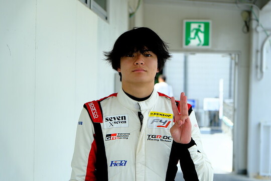 決勝3位の酒井涼(TGR-DC Racing School) 決勝3位の酒井涼(TGR-DC Racing School)