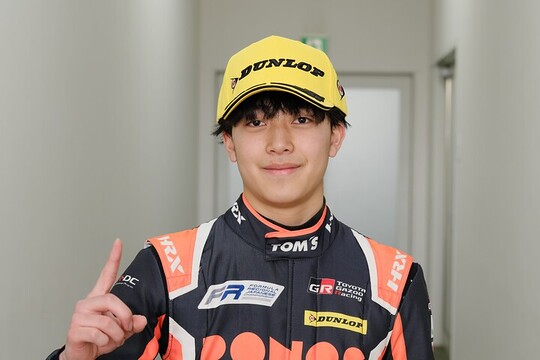 優勝した三浦柚貴(TOM\'S TGR-DC) 優勝した三浦柚貴(TOM\'S TGR-DC)