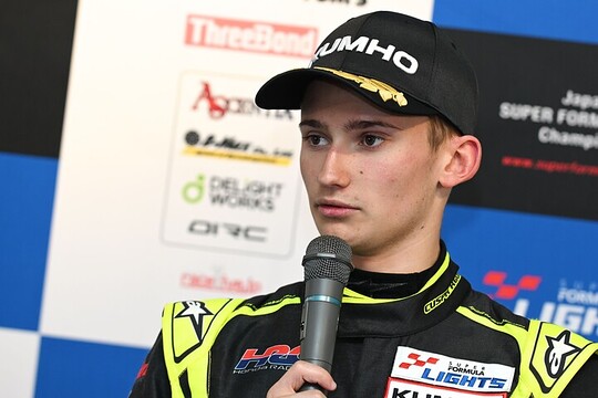 決勝記者会見：決勝3位のエヴァン・ジルテール（B-MAX RACING TEAM）