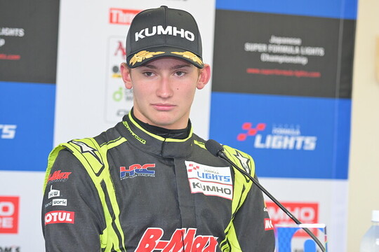 決勝記者会見：3位のエヴァン・ジルテール（B-MAX RACING TEAM）