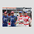 GT500クラス優勝の平手晃平・立川祐路と同2位の柳田真孝・ロニー・クインタレッリ