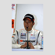 予選記者会見: GT300クラスポールポジションの藤井誠暢（HANKOOK PORSCHE）