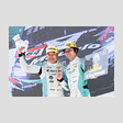 チャンピオンクラス：チャンピオンを獲得した白崎稜（HYDRANGEA Kageyama Racing）（右）