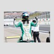 チャンピオンクラス：優勝した白崎稜（HYDRANGEA Kageyama Racing）