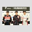 決勝フォトセッション：トップ3のドライバーたち：