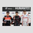 予選フォトセッション：トップ3のドライバーたち